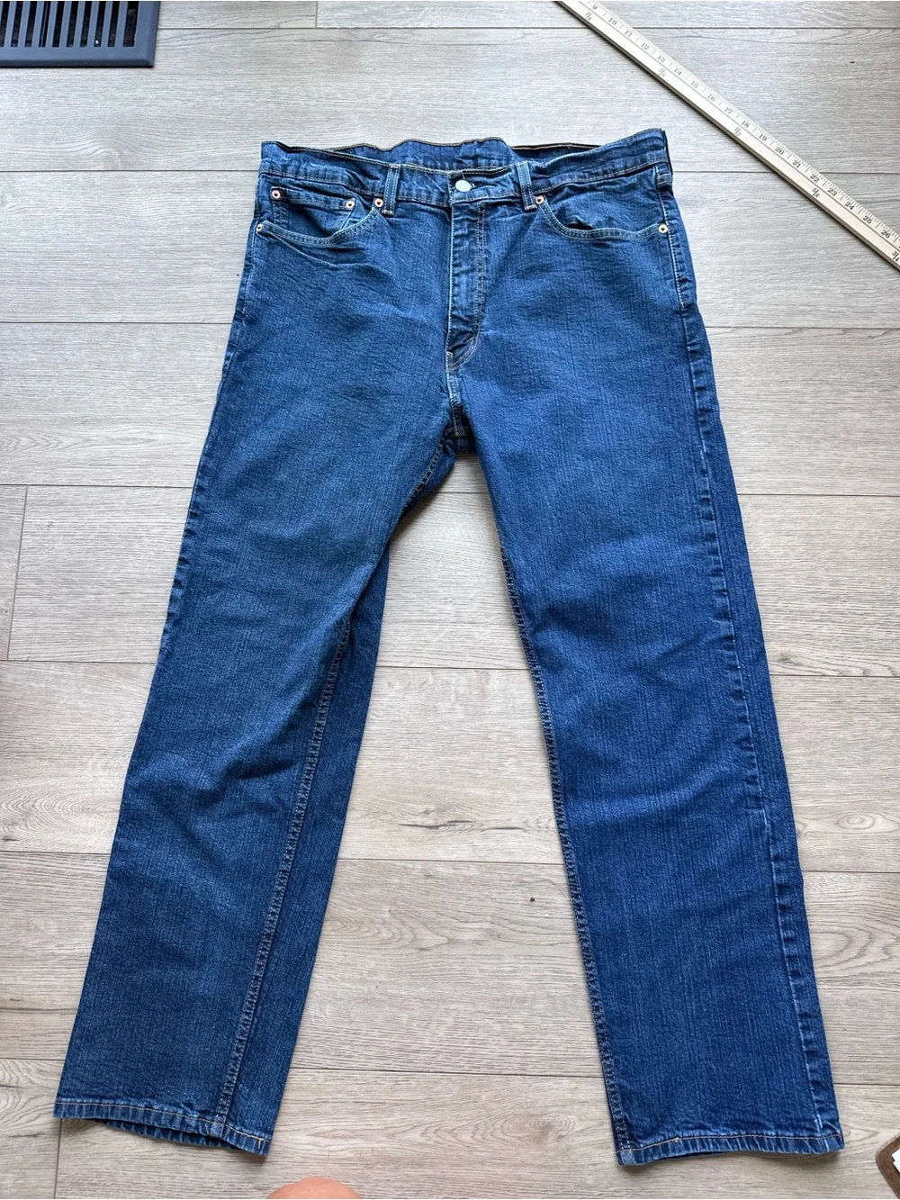 Levi’s 505 Men’s Jeans 38x30 Regular Fit Straight Leg Medium Blue Denim